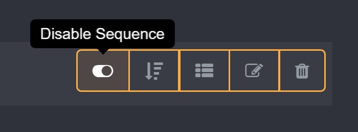 Enable a sequence via this toggle